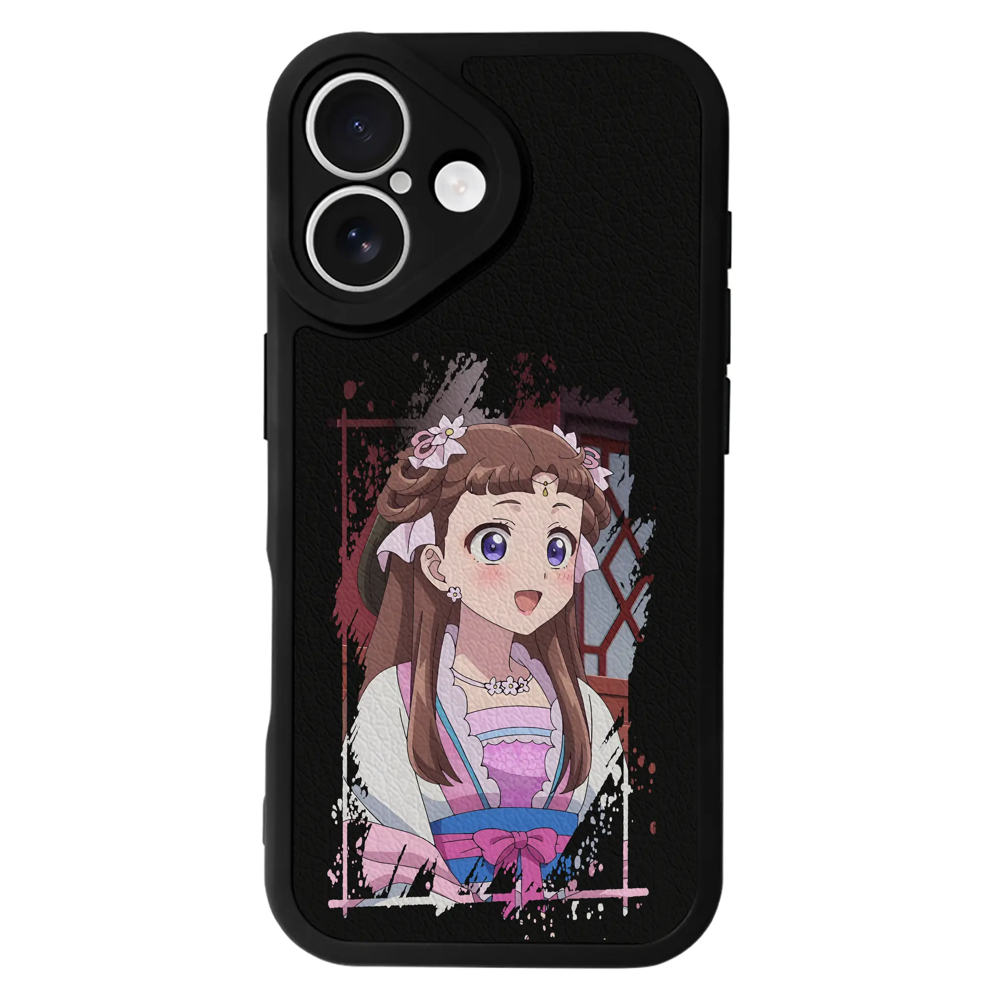 薬屋のひとりごと グッズ,里樹妃 - IPhone 16シリーズ対応 ・ シリコンスマホケース ・ レザー調 ・ 高精度フィット ・ 耐衝撃 ・ ワイヤレス充電対応 ・ 精密カット